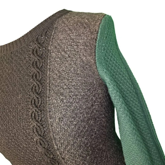 Theory Womens Jiya S Loryelle Wool Colorblock Sweater Dress Small - Picture 3 of 5